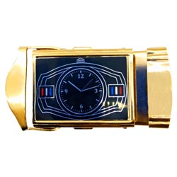 Golden Metal Buckle-watch print slightly may vary