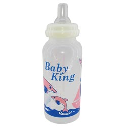 Baby Milk,Water  Plastic feeding Bottle with Measurements and cap-250ml