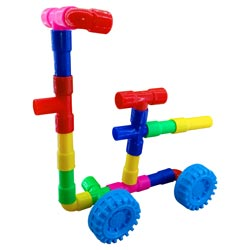 Multicolor Pipes pattern with Wheels