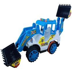 Big Size JCB toy for kids-BLUE/WHITE