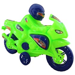 Motor Sports Hard Plastic Bike with Biker for Kids(25*16cm)