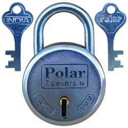 Polar 7 Levers Metal Lock with 2 keys(50mm,60mm)