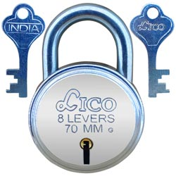 Big Size PREMIUM QUALITY LICO 8 Levers Lock with 2 Keys(70mm)