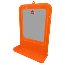 Face Mirror with Accessories Holder,Hanging Hole(31*20.6cm)