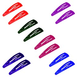 6 Pairs Multicolor Women Hair clips(Medium-color may vary)