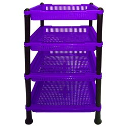 Square Model Vegetabes,Fruits Storage Rack-4 Layers