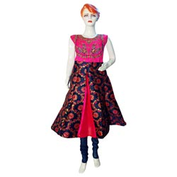 Girls Party Wear Gown with Tops & Leggings(XXL-Lean Body Upto 15years)