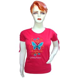 Girls Embroidery Half Sleeve Tops(L-lean Body Upto 12years)