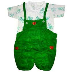 Babies Baba Suit(GREEN-Upto 9months)