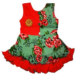 Baby Girl Printed Fancy Frock(Upto 1year)