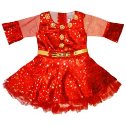 Baby Girl Velvet Soft Fancy Frock(Size-18,Upto 1year)