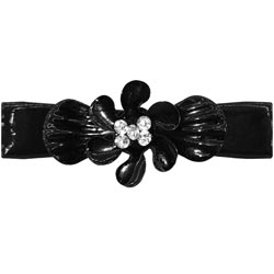 Fancy Hair Clip with Stones(1Pc-BLACK)