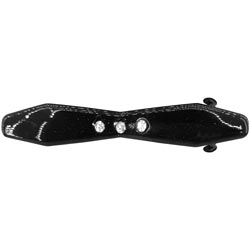 Girls,Women Fancy Hair Clip with 3 Stones(1Pc-BLACK)