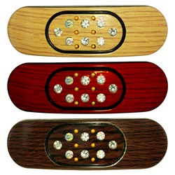 Wood Pattern Hair Clips for Girls,Women(1Set-3Pcs)