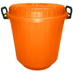 25Kg Hard Plastic Rice Drum with Cap and Handle(Upto 25kg)