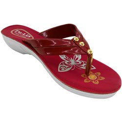 Girls Sandals-Maroon(print may vary)