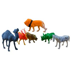 Hard Plastic Jungle Animals Toy-animals may vary