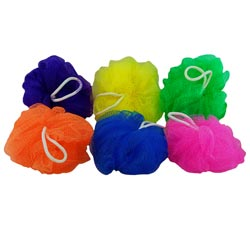 ULTRA SOFT Bath NYLON Multicolor Scrubber-color may vary