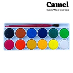 CAMEL Students 12 Shades water color cakes(05-RD-12 JUNIOR)