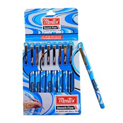 MONTEX Smooth Flow Glider Ink Ball Pen-BLUE