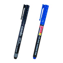 CAMLIN CD-DVD JAPANESE 1mm width Permanent Marker Pen(BLACK/BLUE)