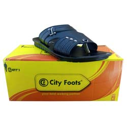 City Foots Men Sandals-BLACK