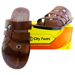 City Foots Men Sandals-Tan