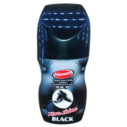 MAXWAX Xtra Shine BLACK Liquid Shoe Polish 50ml