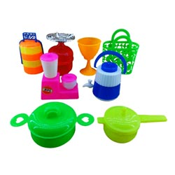 Medium accessories Girls Kitchen Set with 8 accessories(accessories may vary)