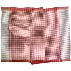 Checkered Pattern Bath Towel