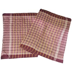 Checkered Pattern Multicolor Bath Towel