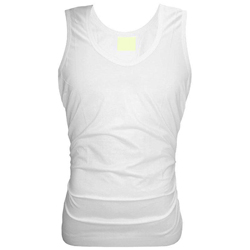 WHITE Sleeveless Vest for Regular use Perfect fit-WHITE