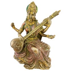 Bronze Saraswathi with Veena LUXURY Showpiece