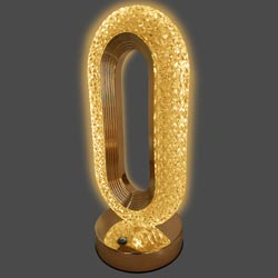 GOLDEN,WHITE Dual Shades of Diamond Cut Night Lamp with Soft touch