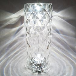 Dual Shades of Diamond Cut Night Lamp with Soft touch