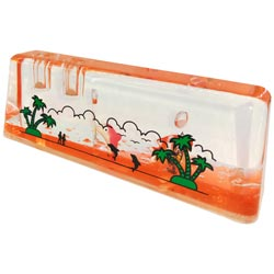 Sea Model Pen Stand with Dolphin,Fish,Sailboat inside