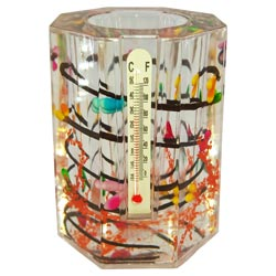 Glossy Thermometer Model  Attractive pen,pencil stand