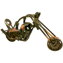 Bronze Bike made up of Bolt & Nuts etc-Medium Size