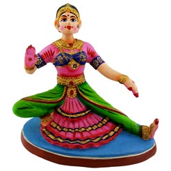 Bharathanatyam Dancing Doll Approx 25cm Long,only Head Rotates