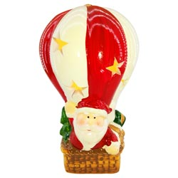 SANTA CLAUS Candle Holder Parachute