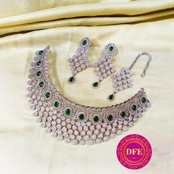 Bridal Neckace with Earrings & Maang Tikka Set