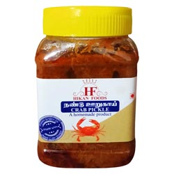 Delicious Crab Pickle-Nandu(BUY 400gm,Prawn idly Powder 100gm FREEEE)