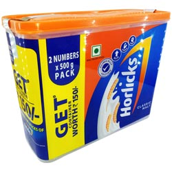 Horlicks Classic Malt 2X500gm Container-Rs 150 Worthable Container Absolutely Fr