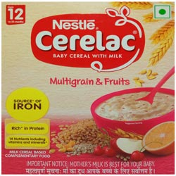 Nestle Cerelac MULTIGRAIN & FRUITS 12 to 24 months-300gm Jar