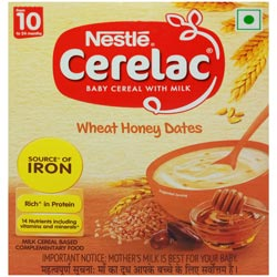 Nestle Cerelac WHEAT HONEY DATES 10 -24 months-300gm Carton