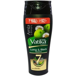 Dabur Vatika Long & Black Shampoo,with Amla & Bhringraj-180ml