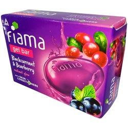 Fiama Gel Bar Blackcurrant & Bearberry Radiant Glow  with skin Conditioners-75gm