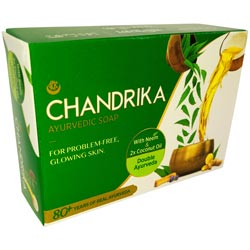 Chandrika Ayurvedic Soap for Problem Free Glowing Skin-125gm