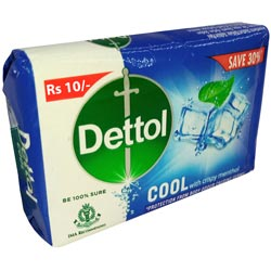 Dettol COOL with Crispy Menthol Protection from Body Odour Causing germs-40gm