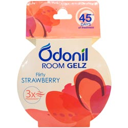 Odonil Room Gel 45 Days of Freshness Flirty Strawberry 3X Fragrance-75gm